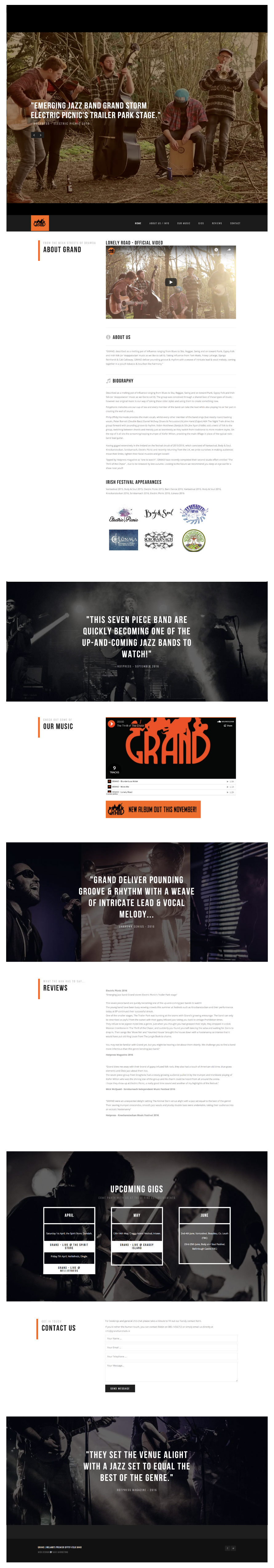 Cafe Studios Design - Homepage Preview _ Grand